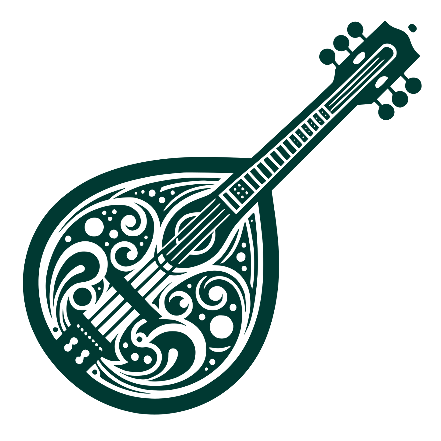 Guitar Logo Design #003932