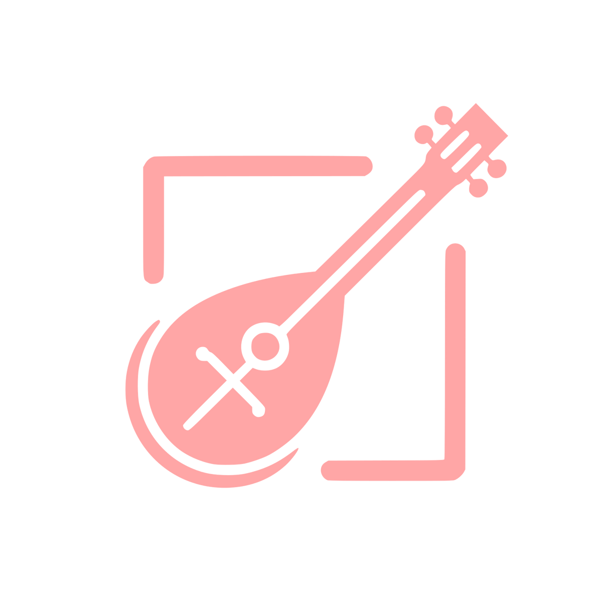 Logo with Musical Instrument #ffa6a6