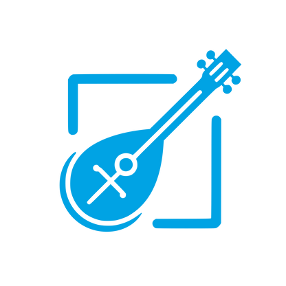 Logo with Musical Instrument #00a3e4