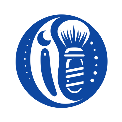 Barber Shop Circle Logo #0D47A1
