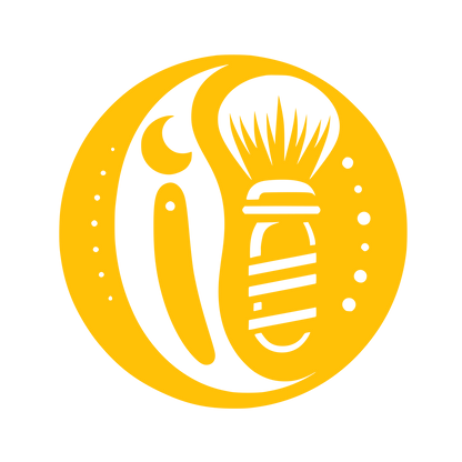 Barber Shop Circle Logo #FFC107