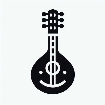 Music Logo with Smiley