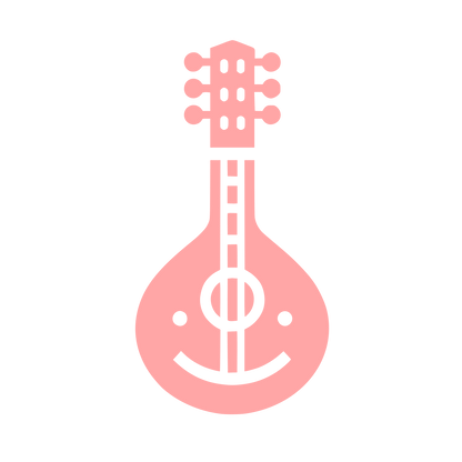 Music Logo with Smiley #ffa6a6