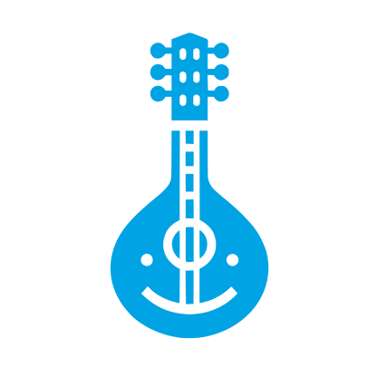 Music Logo with Smiley #00a3e4