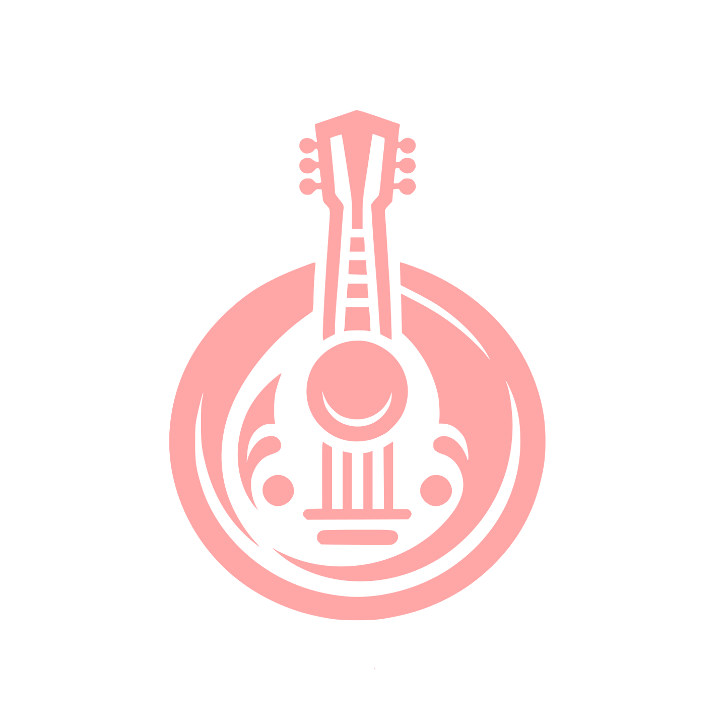 Guitar Logo Design #ffa6a6