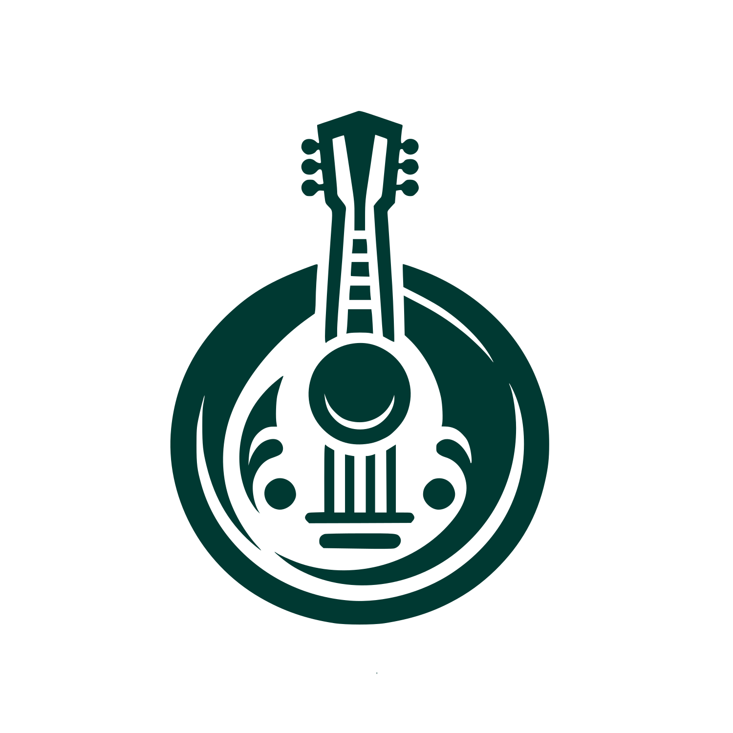 Guitar Logo Design #003932