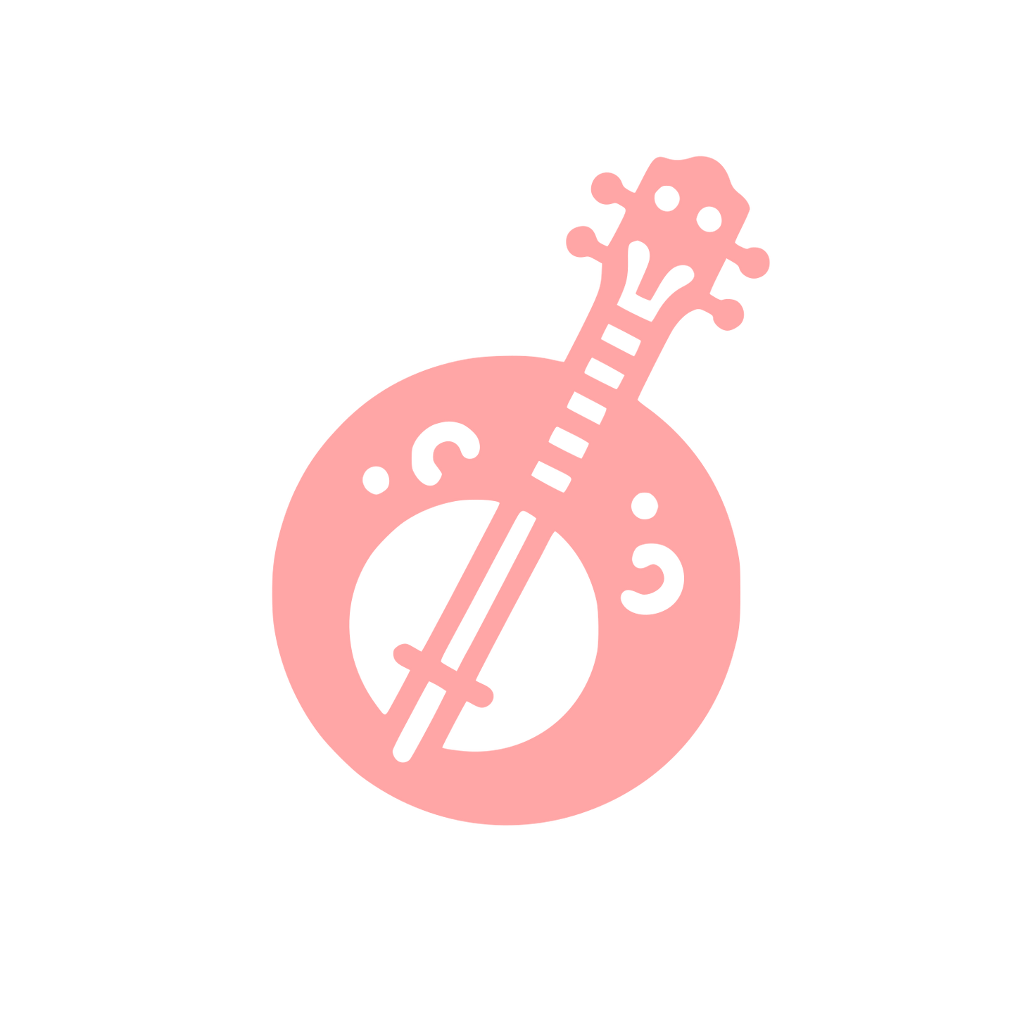Banjo Logo Design #ffa6a6