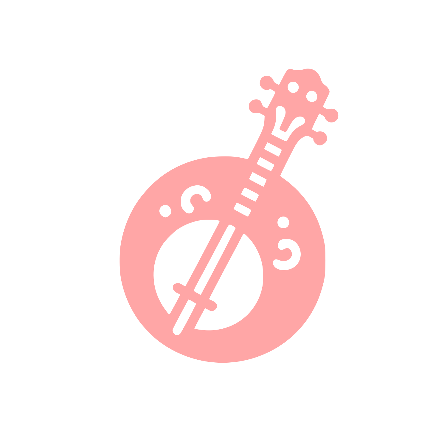 Banjo Logo Design #ffa6a6
