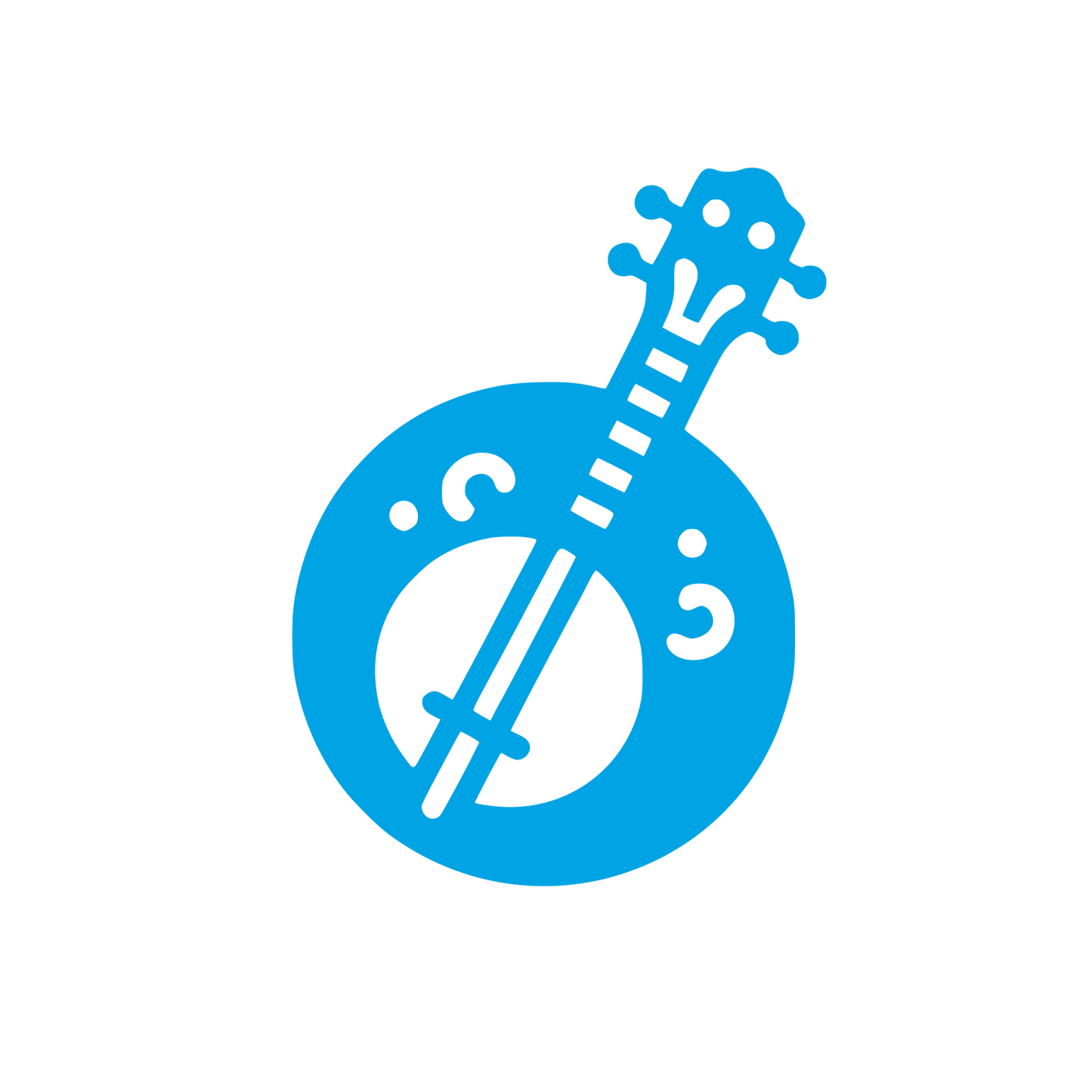 Banjo Logo Design #00a3e4