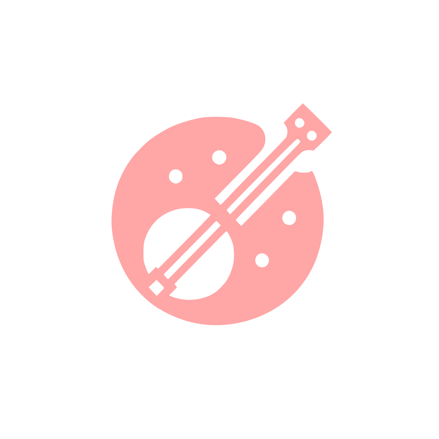 Logo with Musical Palette #ffa6a6