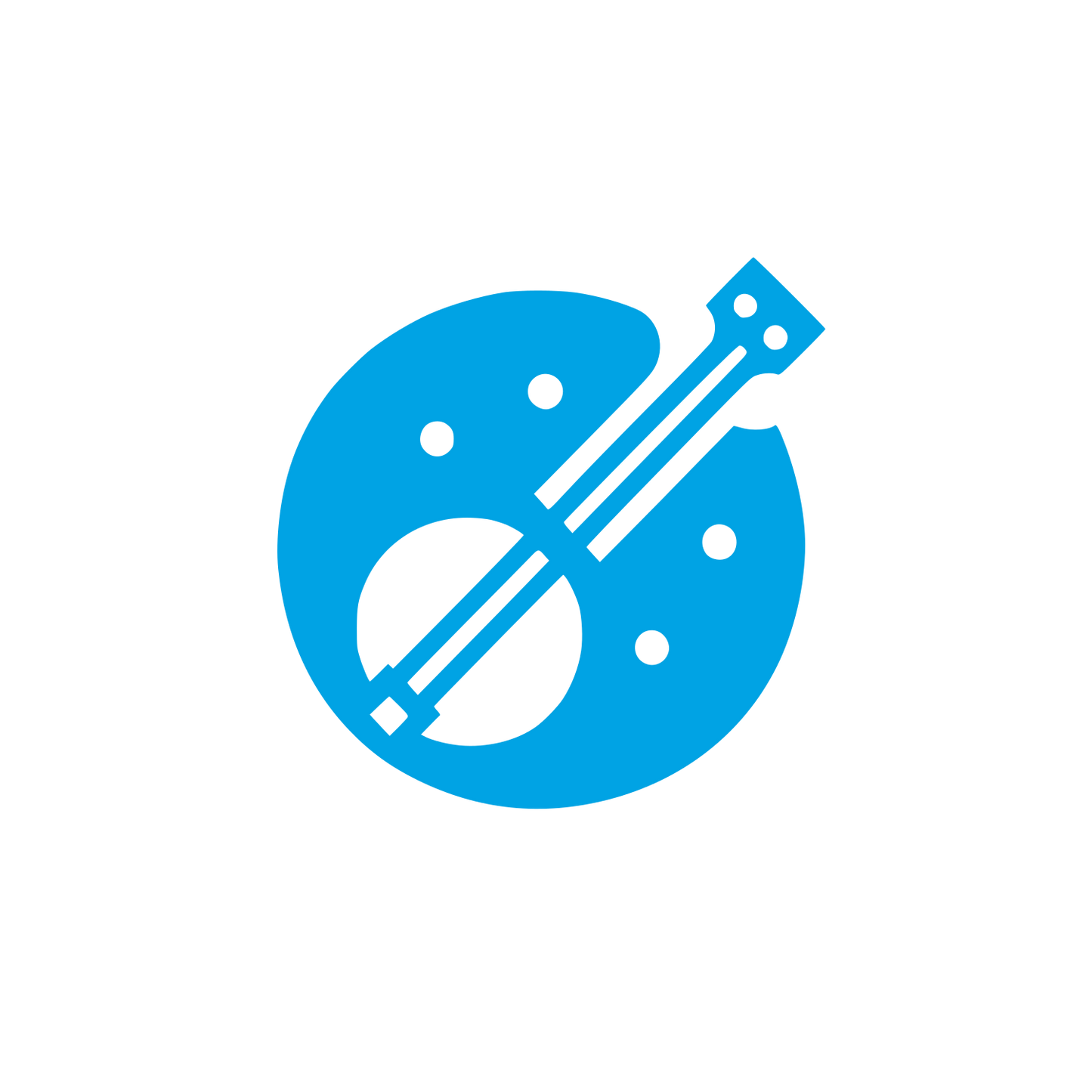 Logo with Musical Palette #00a3e4
