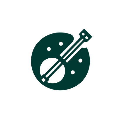 Logo with Musical Palette #003932