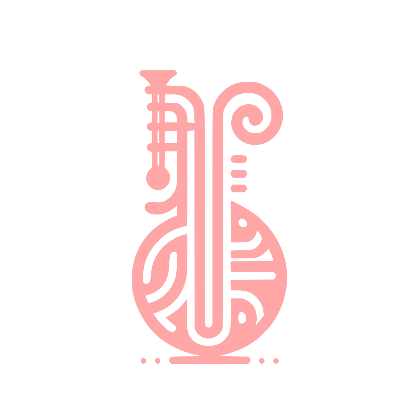 Baritone Musical Logo #ffa6a6