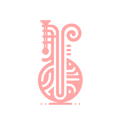 Baritone Musical Logo #ffa6a6