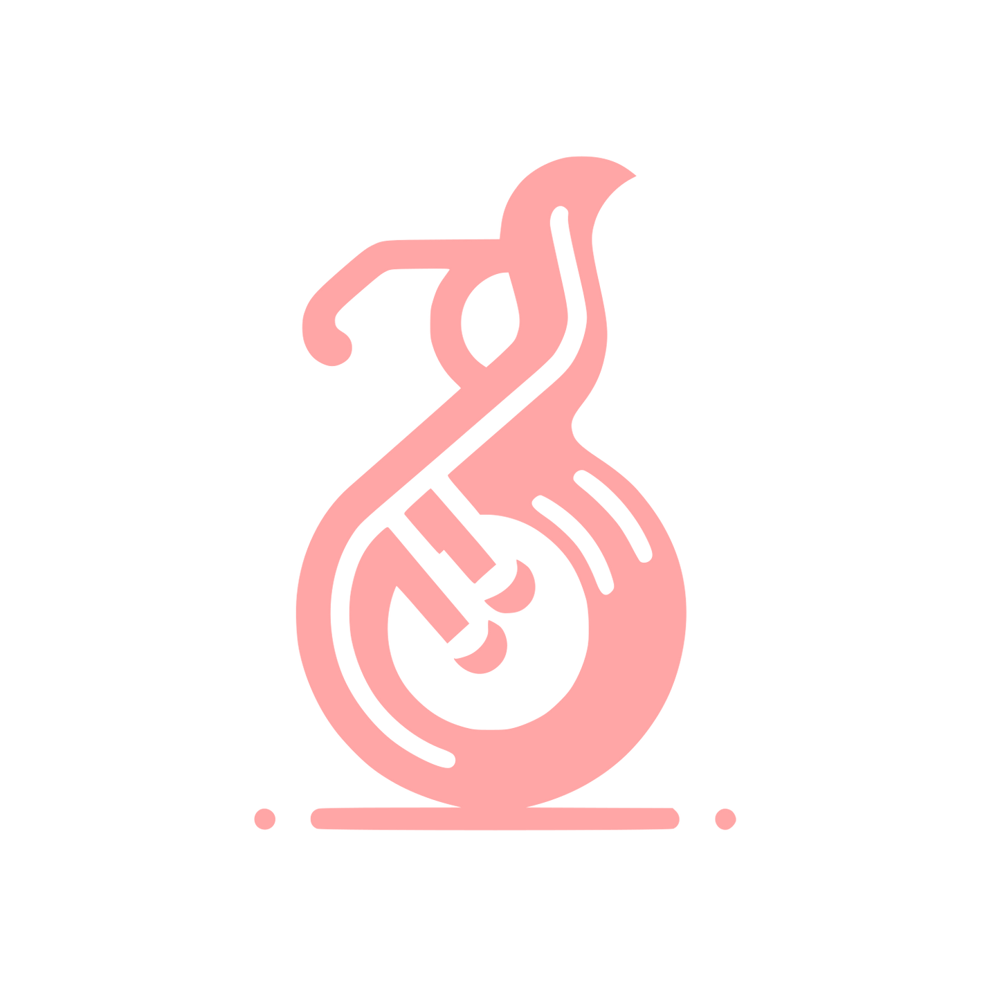 Music Note Logo #ffa6a6