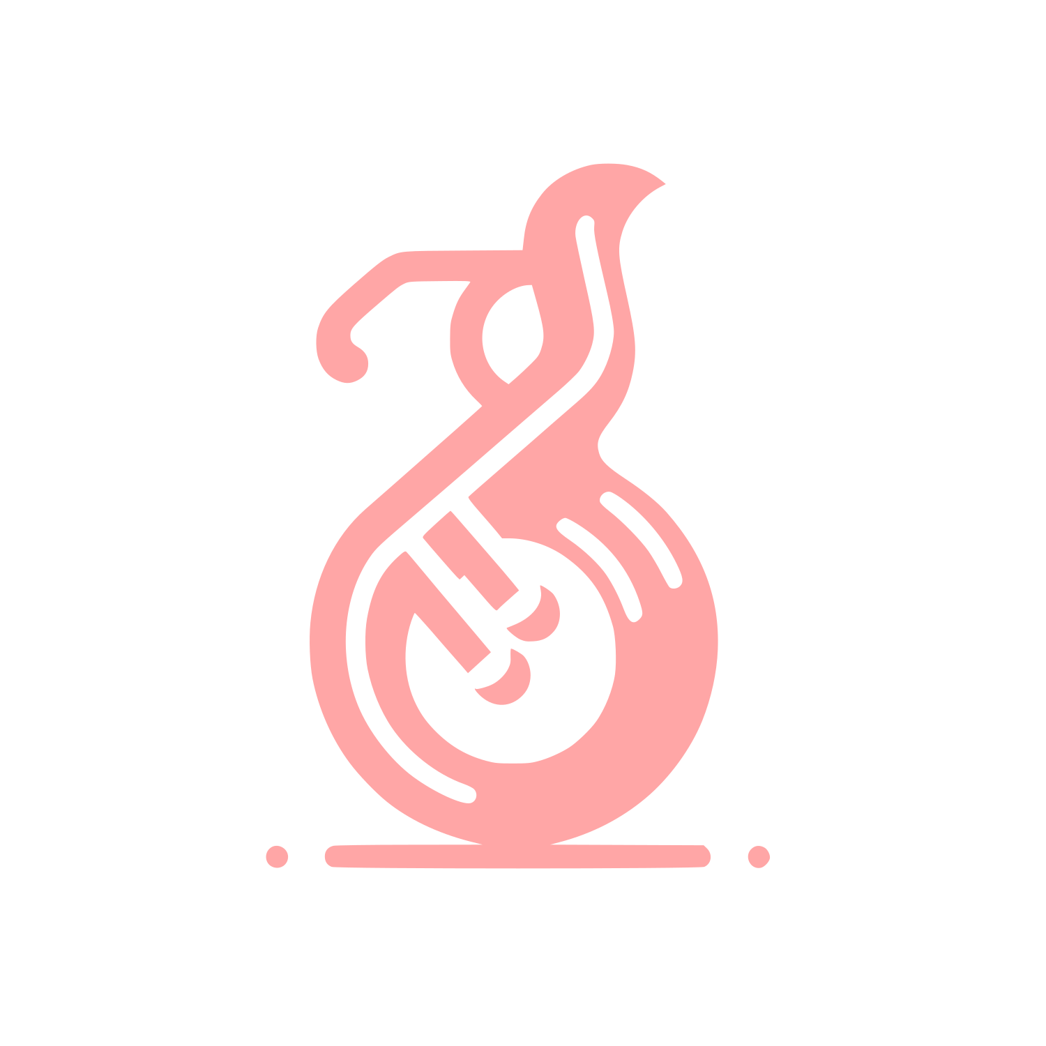 Music Note Logo #ffa6a6