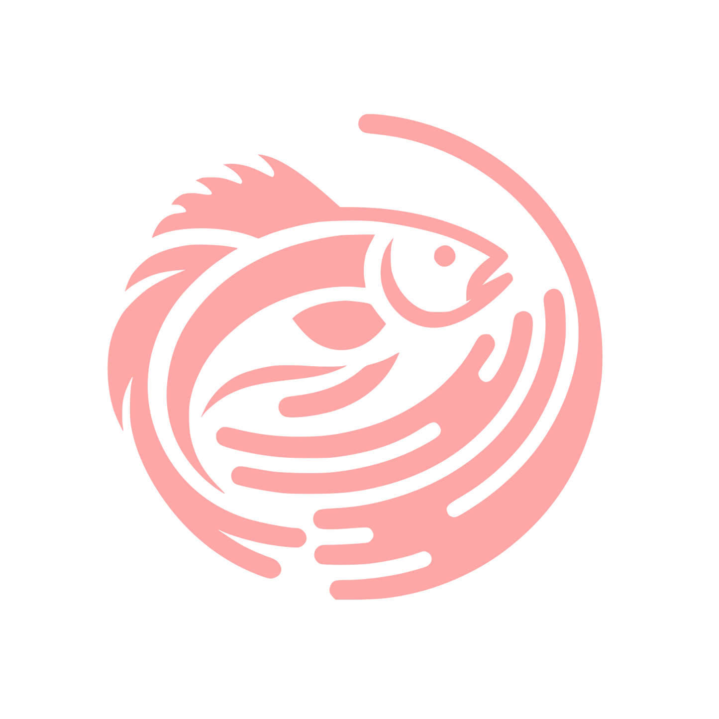 Fish Logo Design #ffa6a6