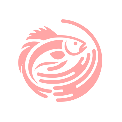 Fish Logo Design #ffa6a6