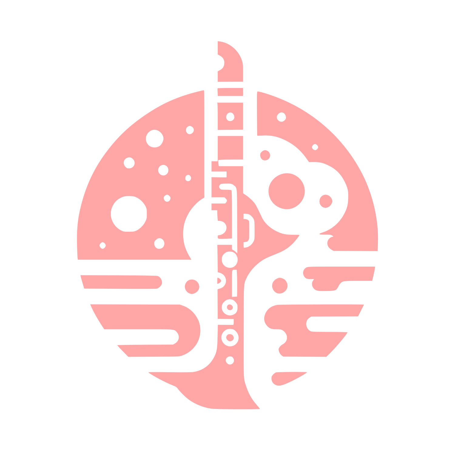 Logo Featuring Clarinet #ffa6a6