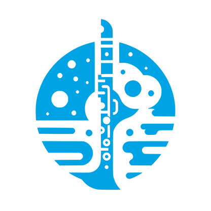 Logo Featuring Clarinet #00a3e4