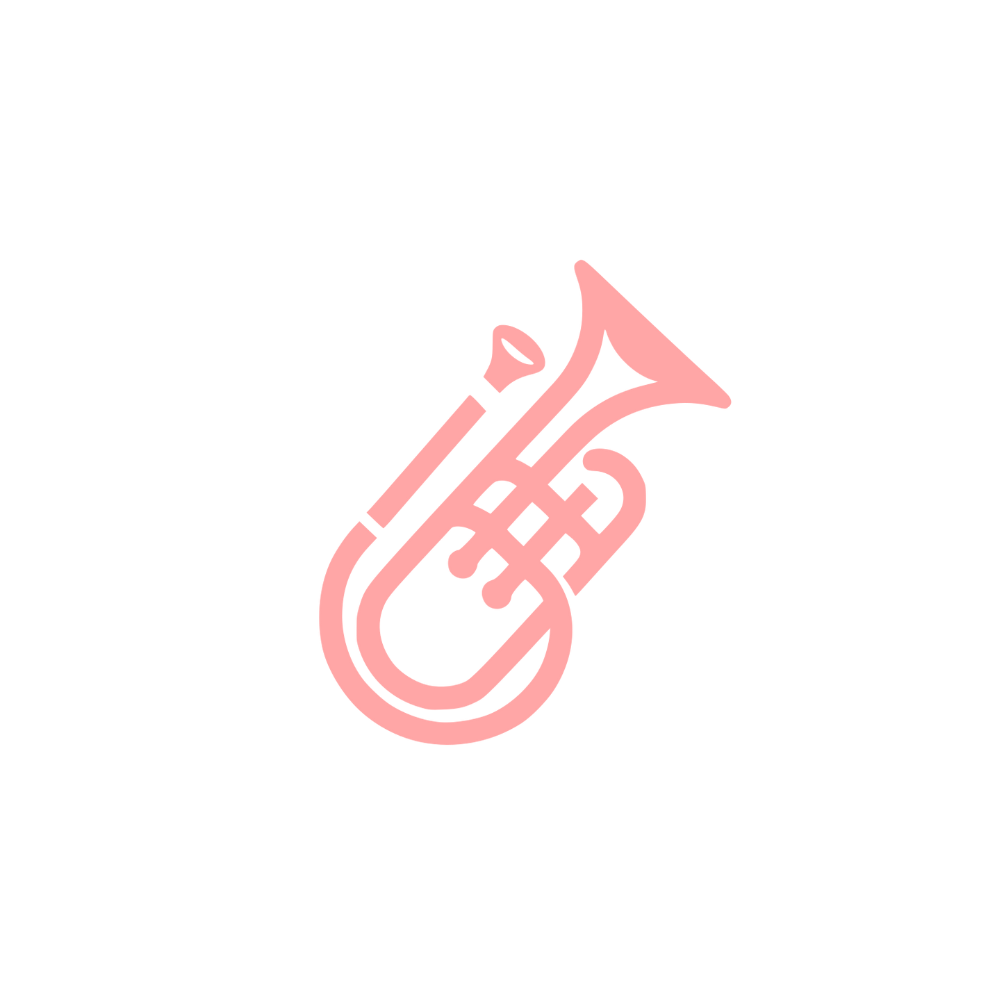 Brass Music Logo #ffa6a6
