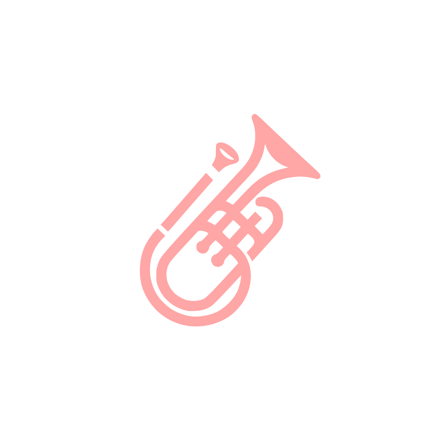 Brass Music Logo #ffa6a6