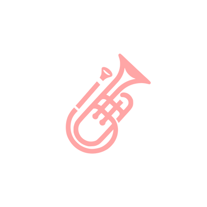 Brass Music Logo #ffa6a6