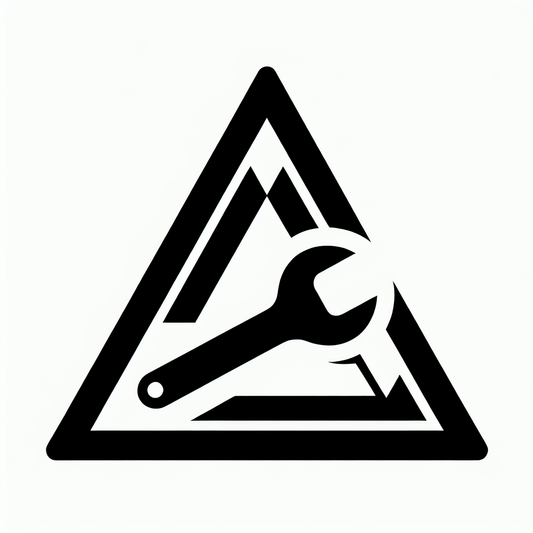 Triangle Mountain and Wrench Logo