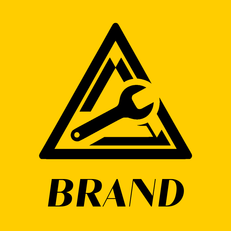 Triangle Mountain and Wrench Logo preview