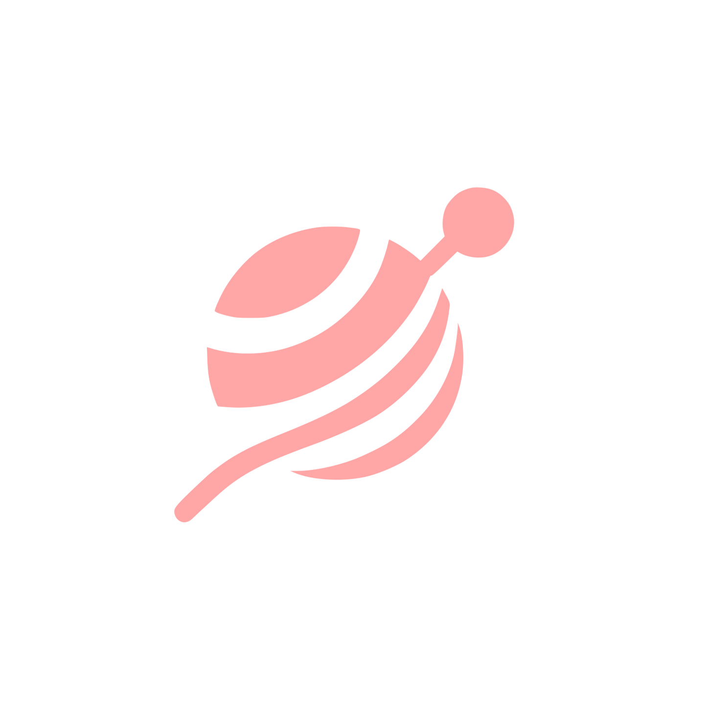 Berimbau Musical Instrument Logo #ffa6a6
