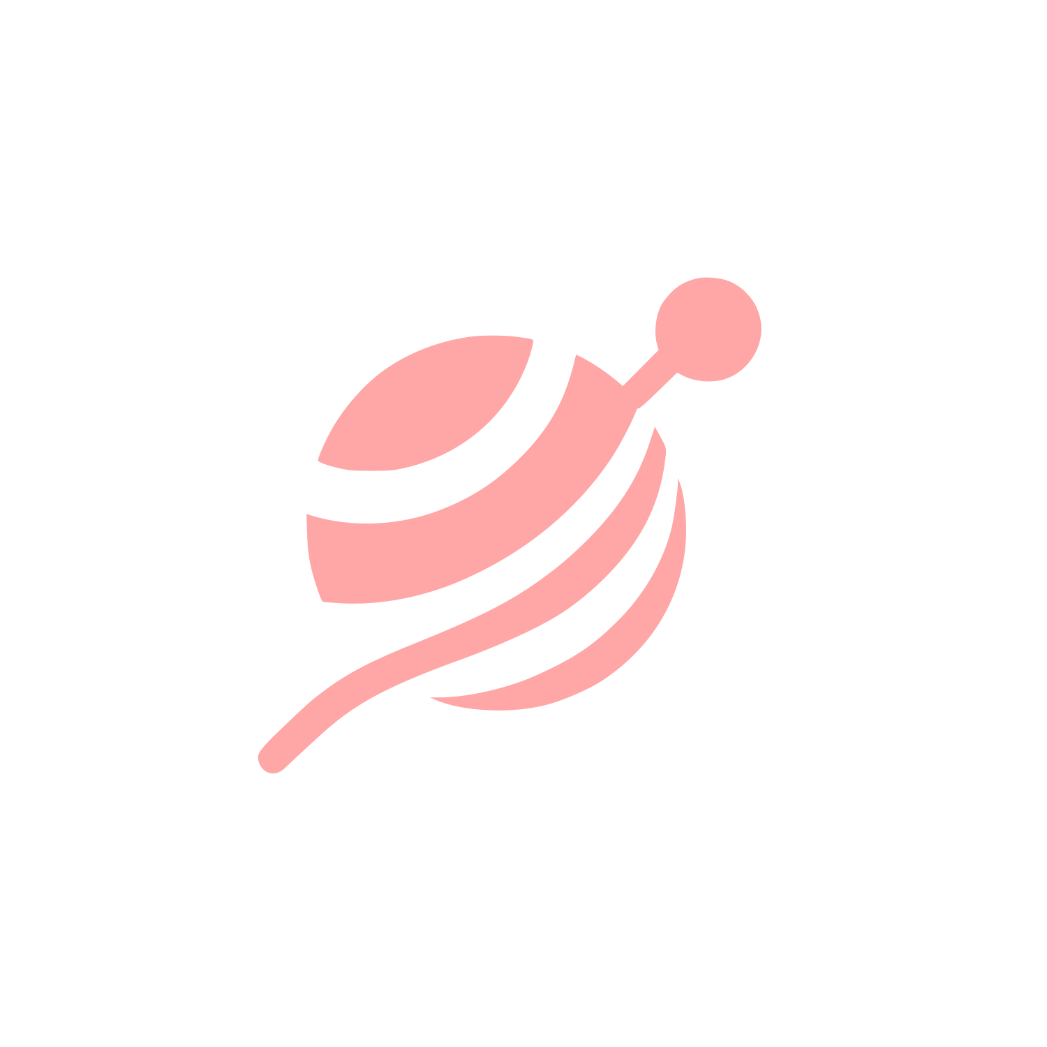 Berimbau Musical Instrument Logo #ffa6a6