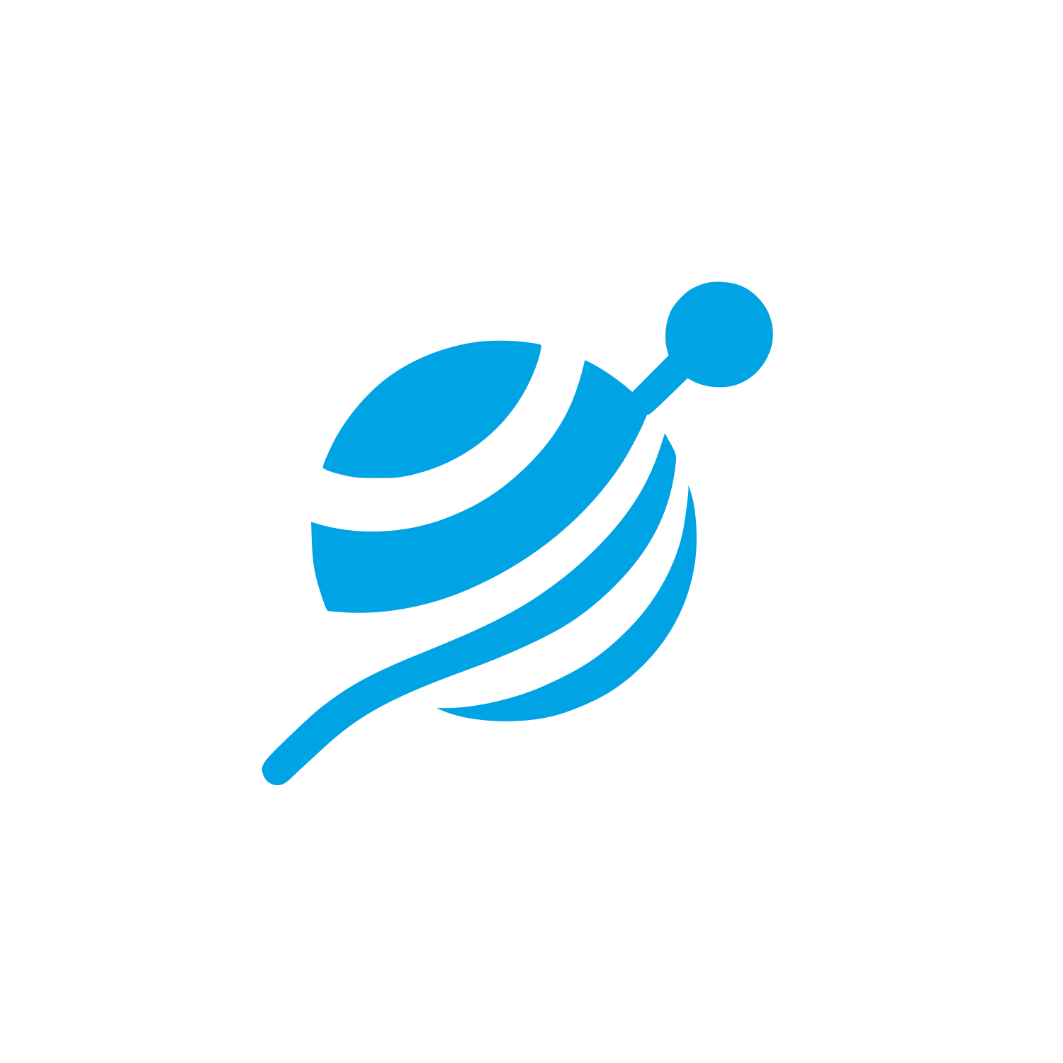 Berimbau Musical Instrument Logo #00a3e4