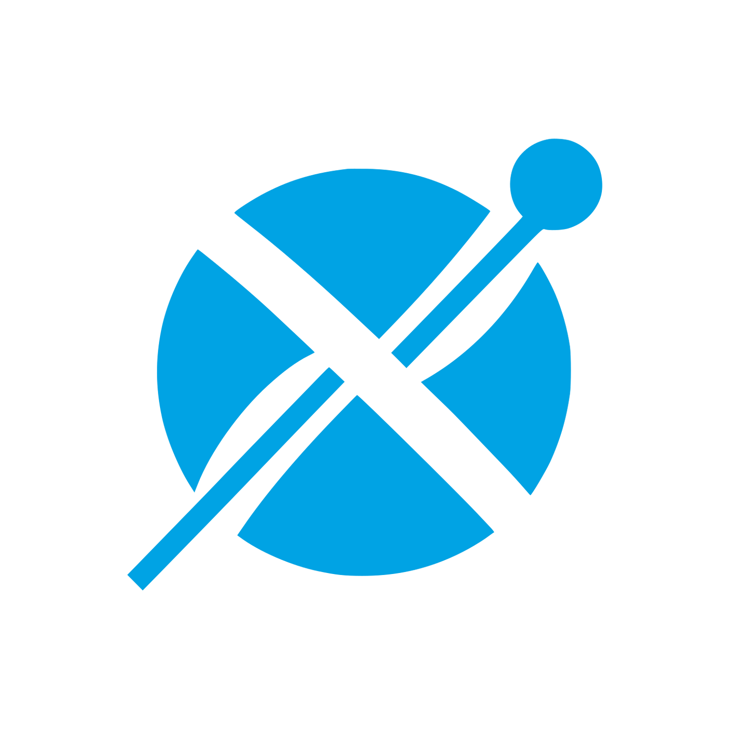 Berimbau Minimalist Logo #00a3e4