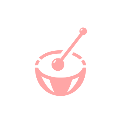 Drum Logo Design #ffa6a6