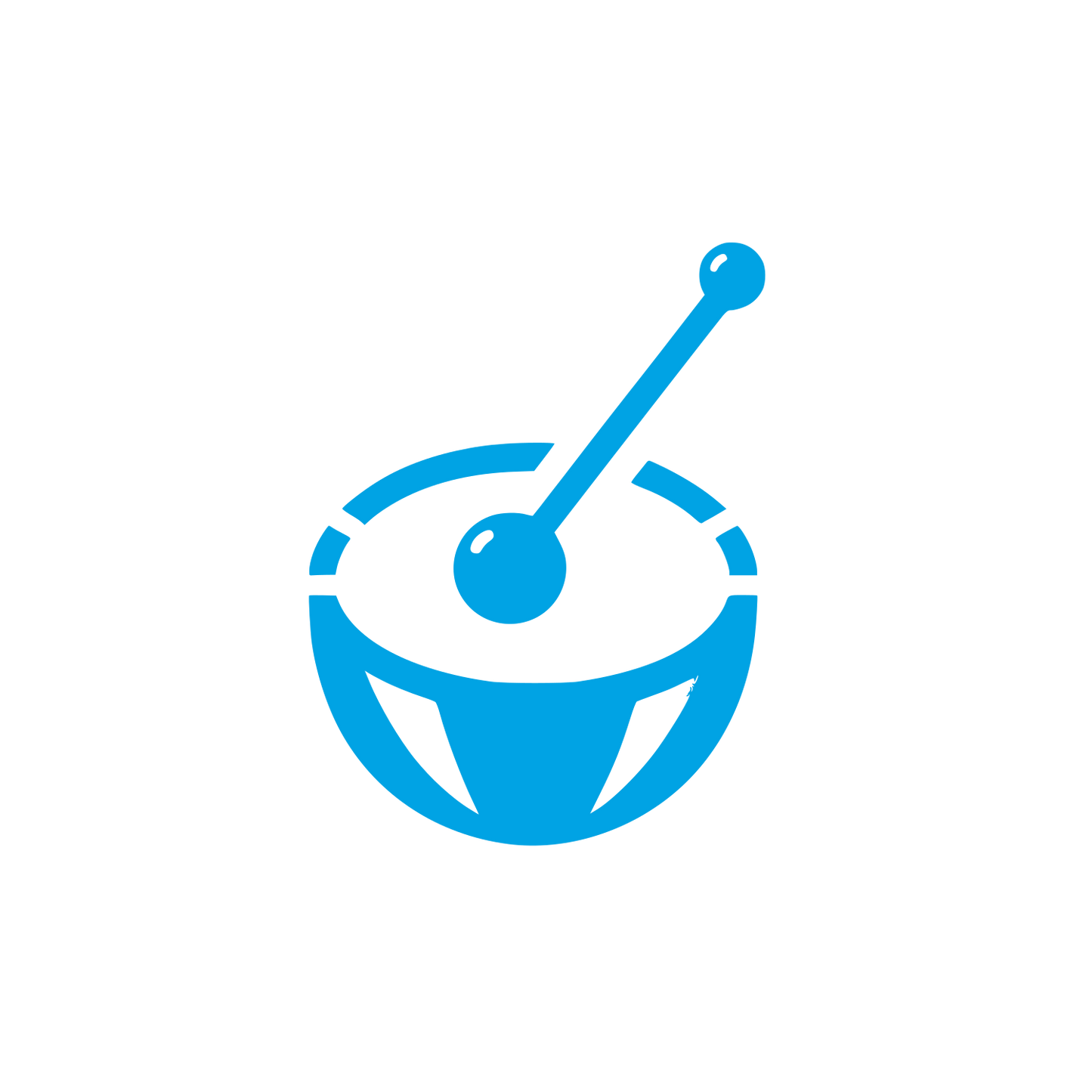 Drum Logo Design #00a3e4