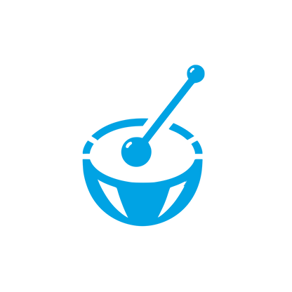 Drum Logo Design #00a3e4
