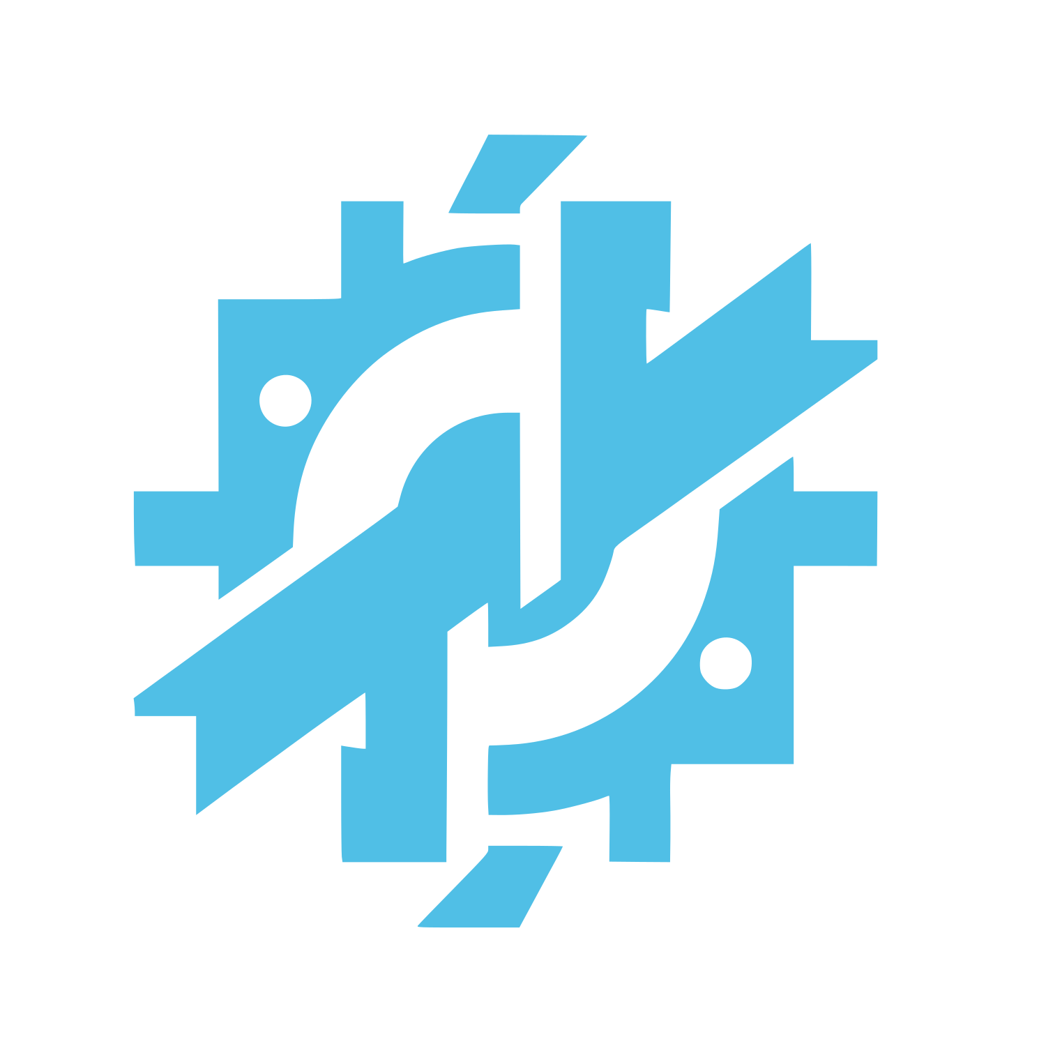 Ribbon Construction Logo #50BFE6