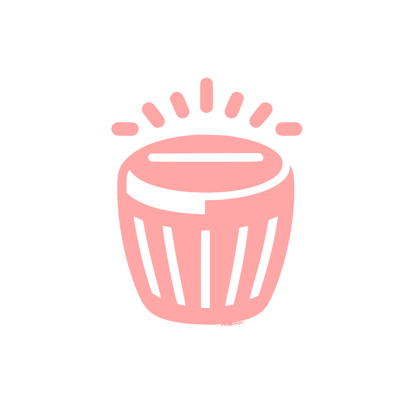 Trash Bin Logo #ffa6a6