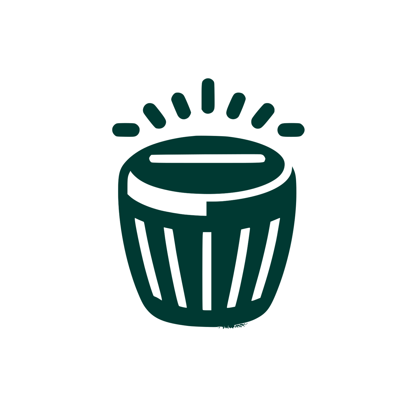 Trash Bin Logo #003932