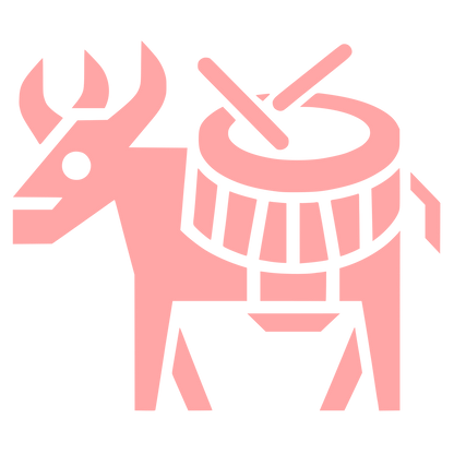 Animal Drum Logo #ffa6a6