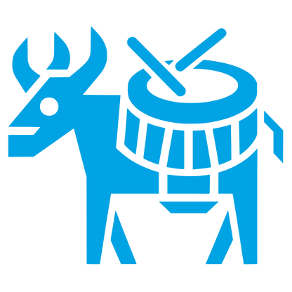 Animal Drum Logo #00a3e4