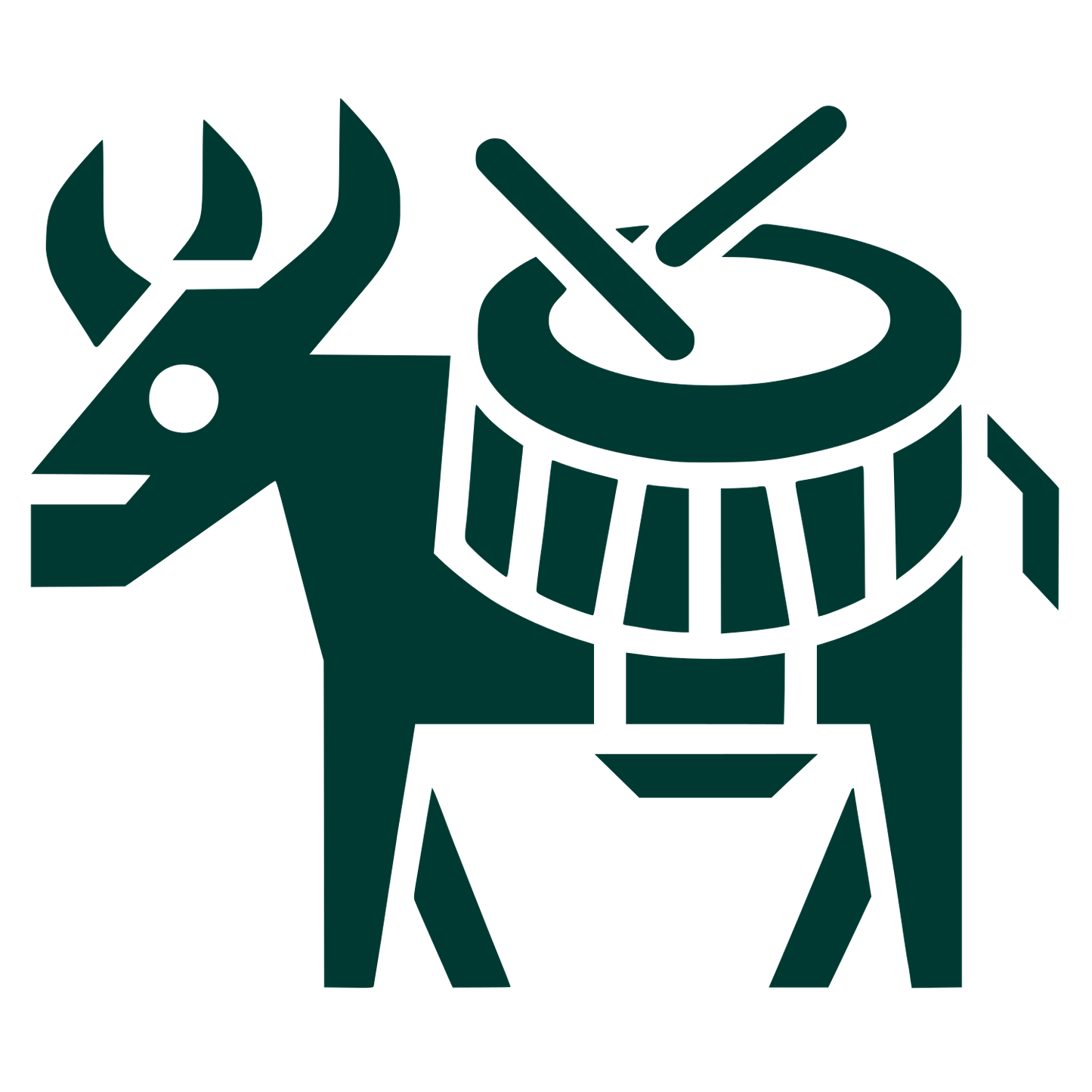 Animal Drum Logo #003932