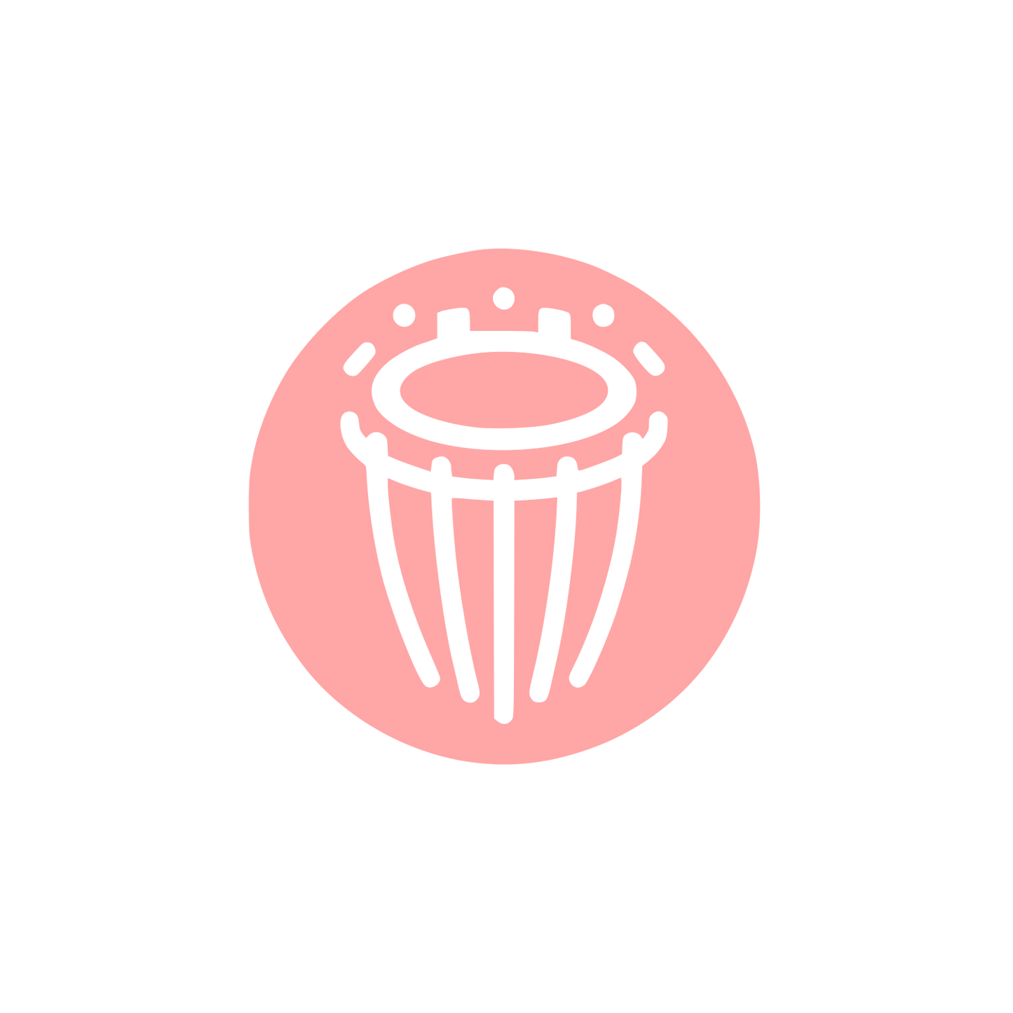 Logo Drum Design #ffa6a6