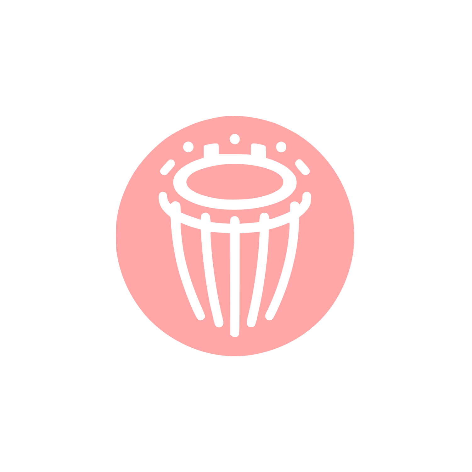 Logo Drum Design #ffa6a6