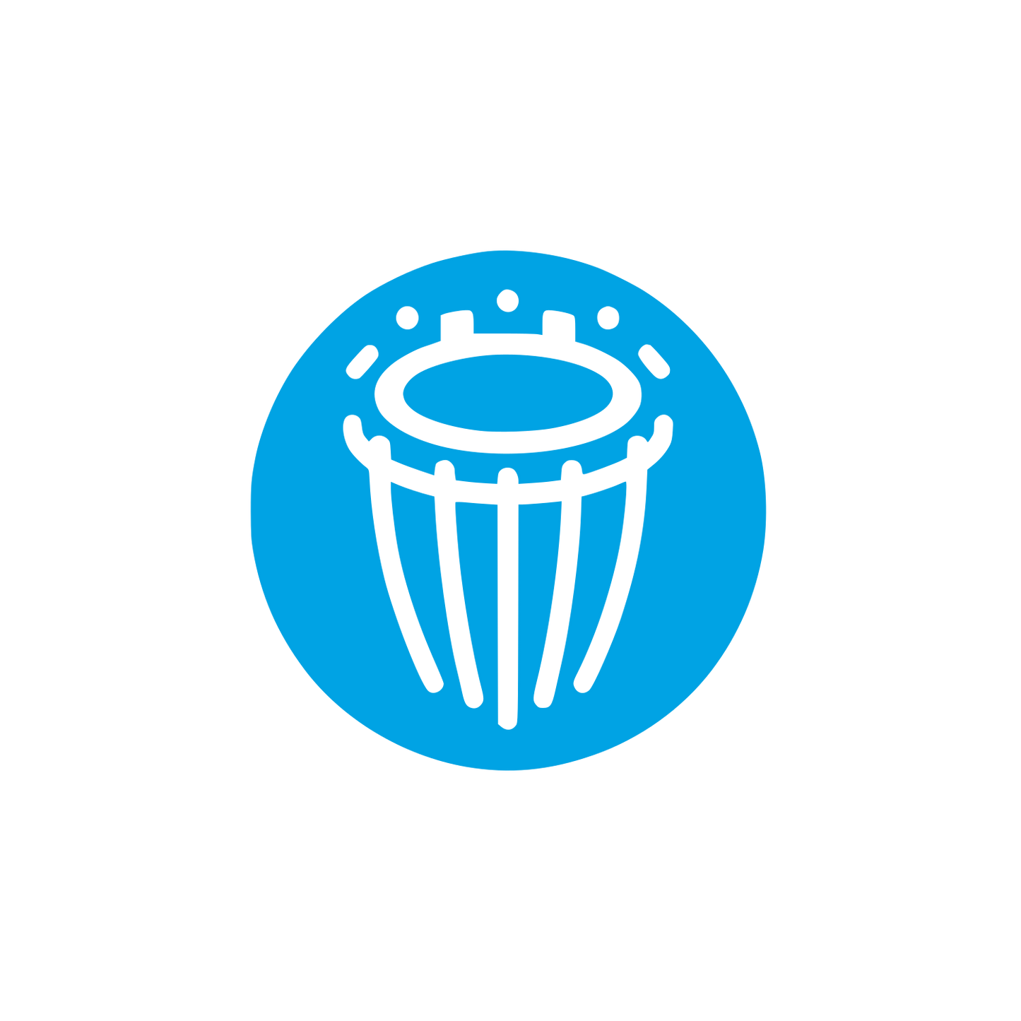 Logo Drum Design #00a3e4