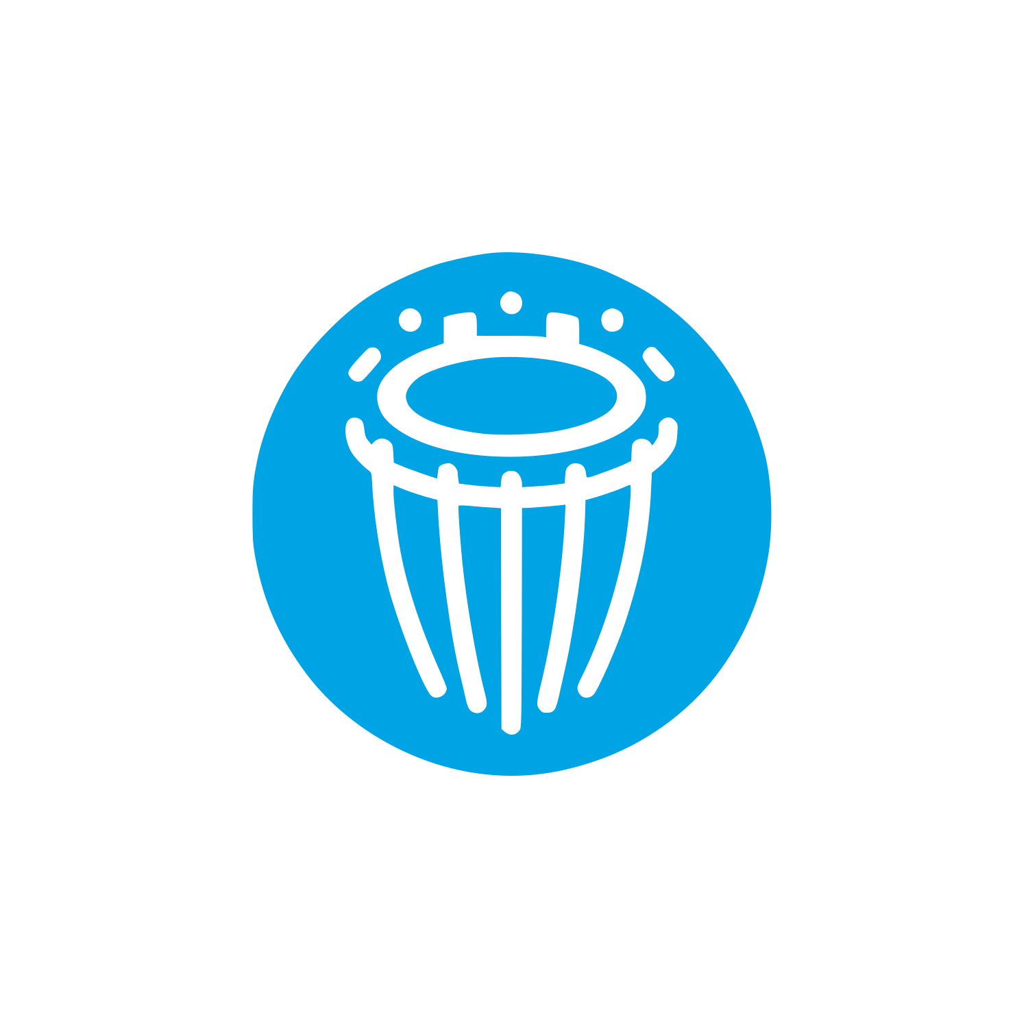Logo Drum Design #00a3e4