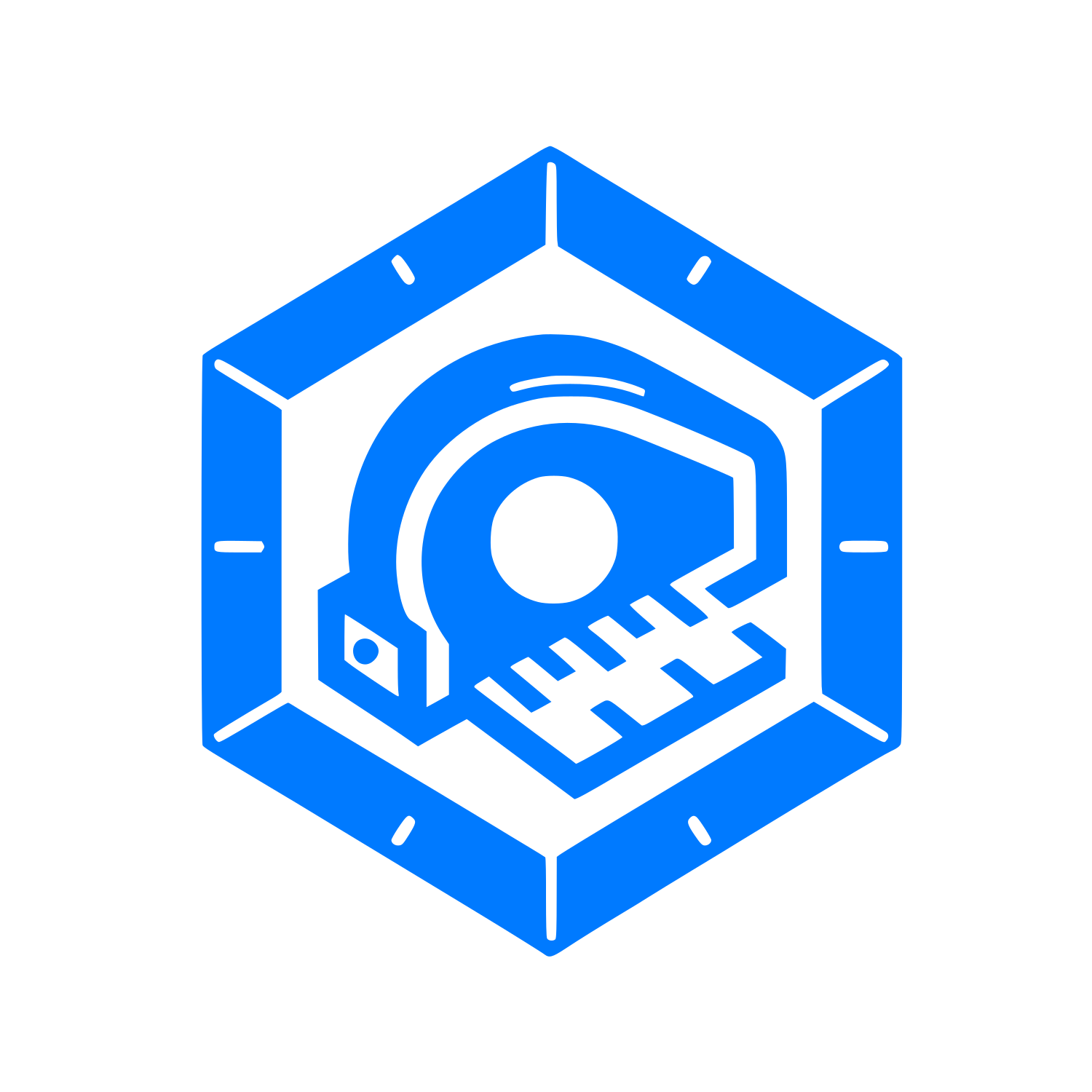 Hexagonal Measure Emblem #007AFF