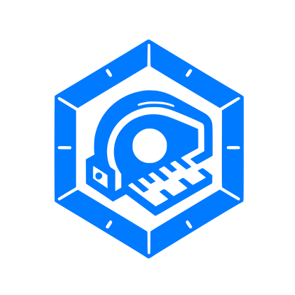 Hexagonal Measure Emblem #007AFF