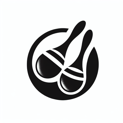 Logo with Musical Maracas