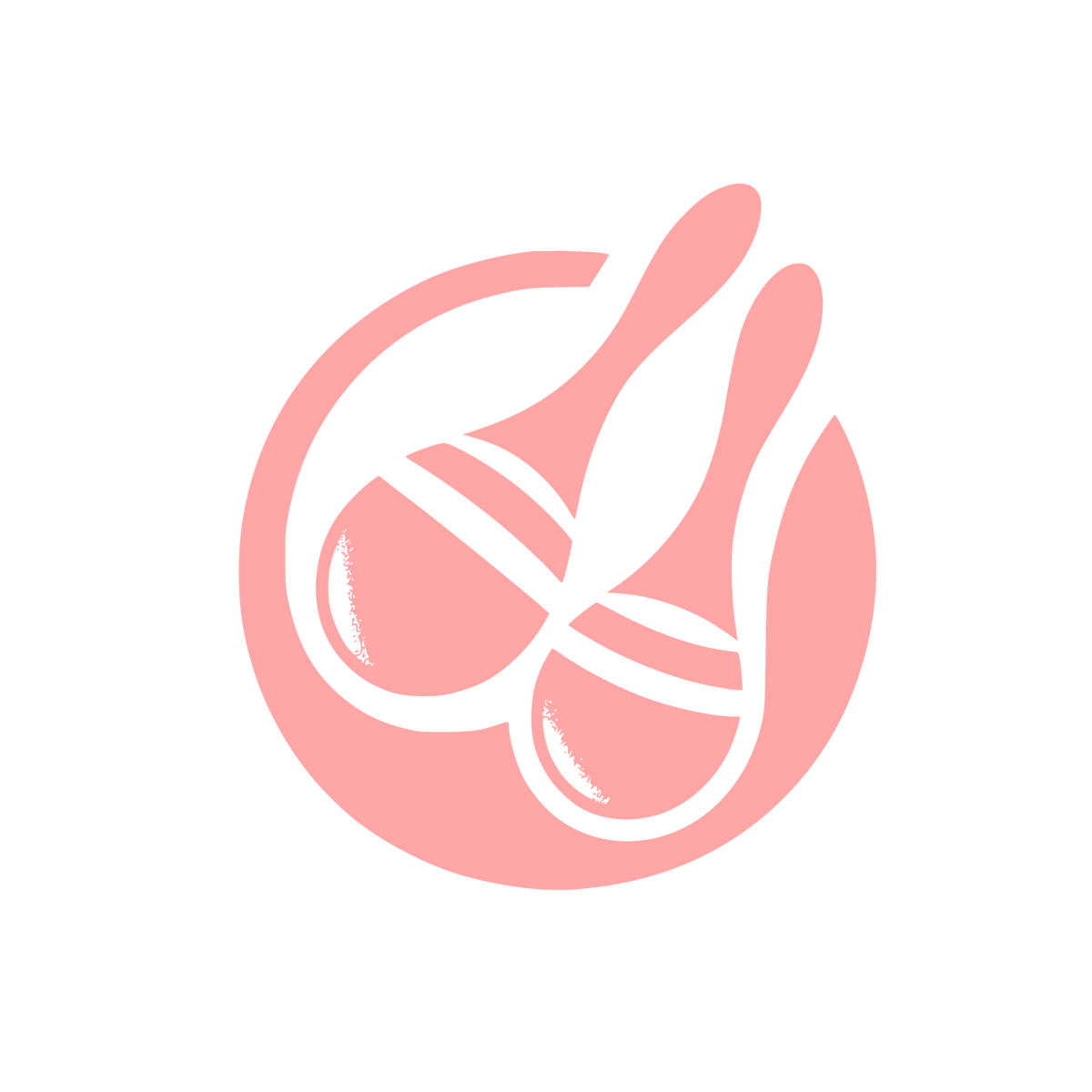 Logo with Musical Maracas #ffa6a6